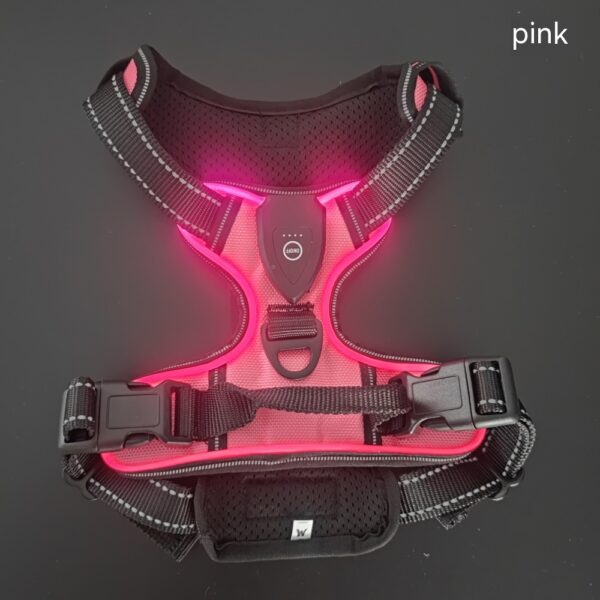New LED Pet Luminous Night Walking Dog Car Accident Prevention Adjustable Flash Dogs And Cats Vest - Image 3