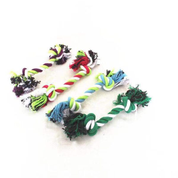 Double knot cotton rope knot dog toy - Image 5