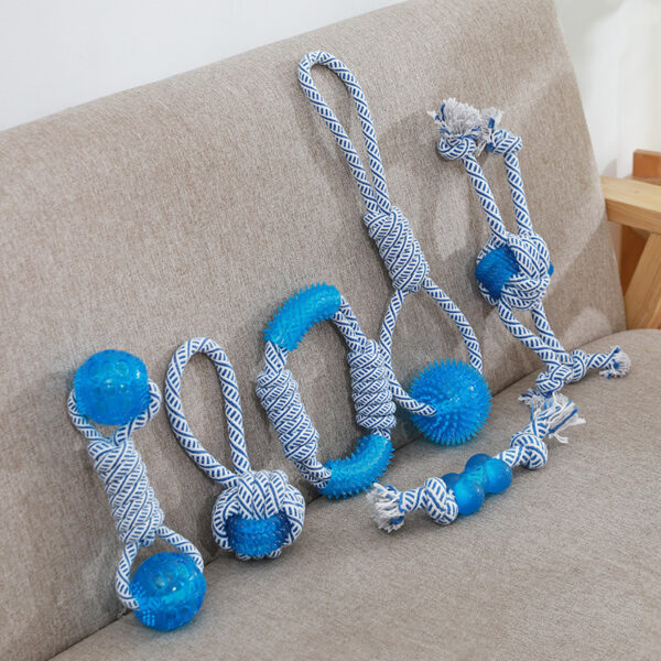 Ocean Series Cotton Rope Dog Toy TPR Pet Molar And Bite Resistant Products - Image 2