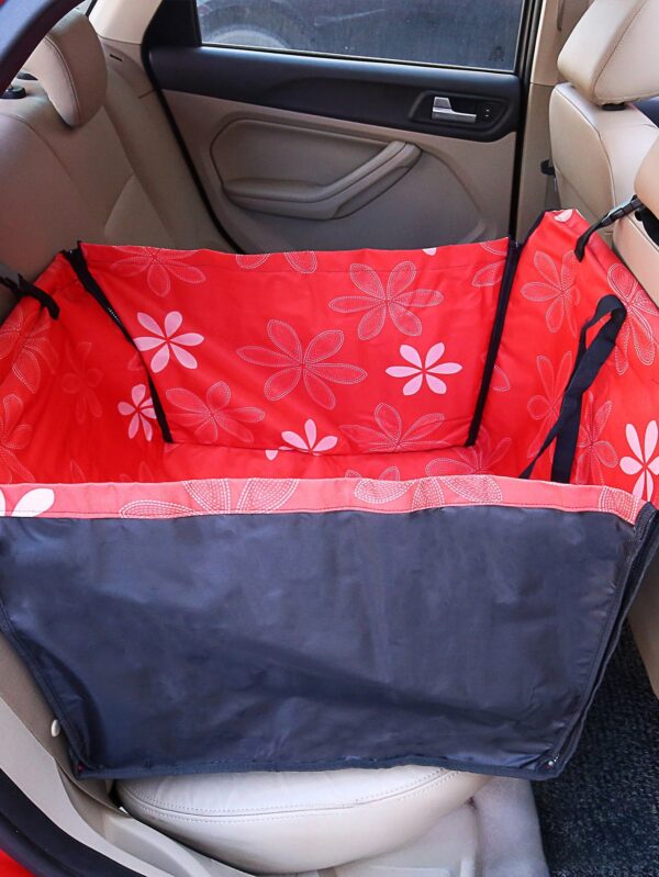 Rear Printed Double Layer Waterproof Pet Car Mat Pet Cat Dog Protection Pet Hanging Basket - Image 9