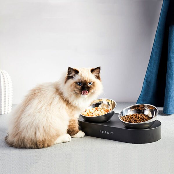 Adjustable Stainless Steel Pet Double Bowls Anti-Slip - Image 7