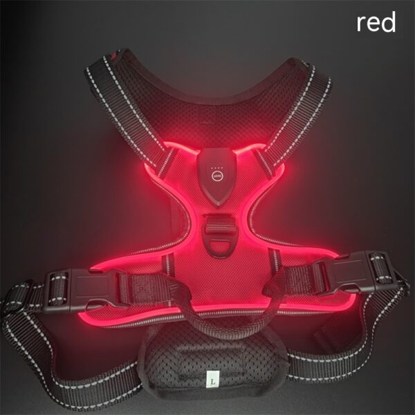 New LED Pet Luminous Night Walking Dog Car Accident Prevention Adjustable Flash Dogs And Cats Vest - Image 6