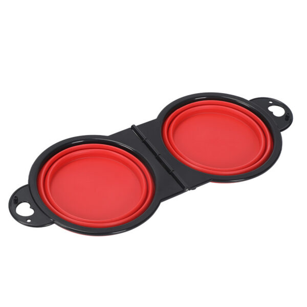 Silicone Portable Outdoor Pet Folding Out Feeder One Dog Bowl - Image 7