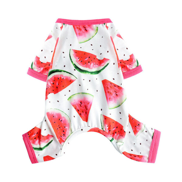 Fashion Dog Watermelon Printing Four-legged Jumpsuit - Image 4