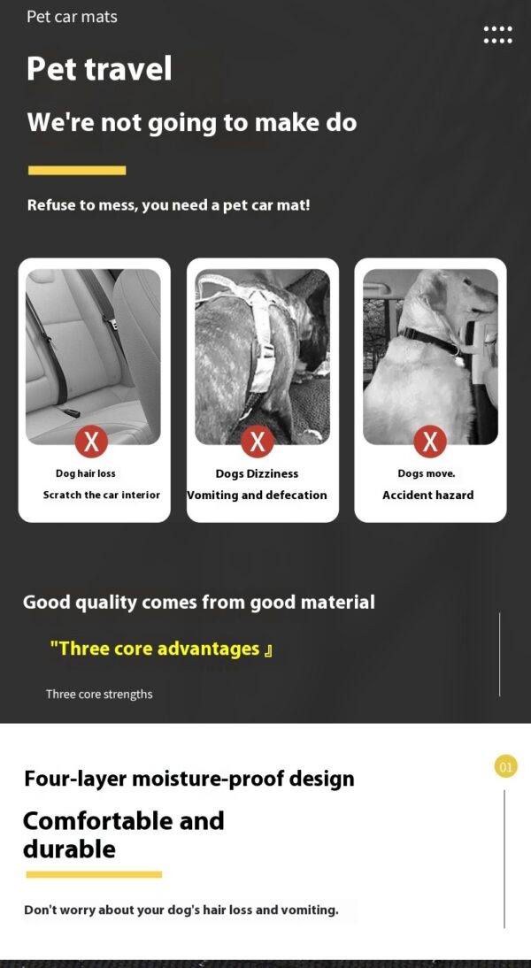 Pet Supplies Rear Car And Dog Mat - Image 6