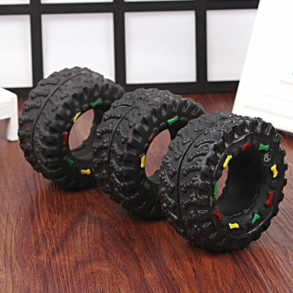 Small Tire Pet Vocalizations Glue Dog Toys - Image 2
