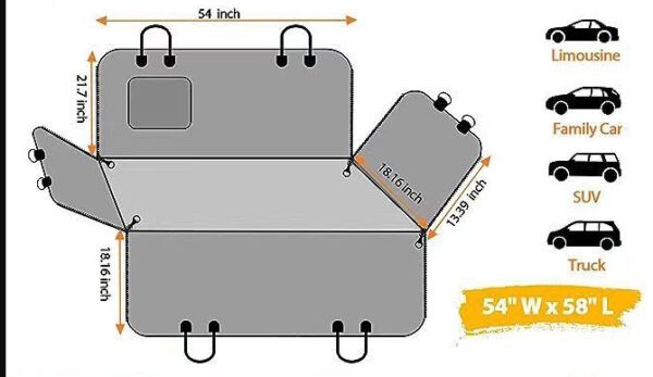 Pet Mat Car Rear Seat Cushion Water And Dirt Resistant Anti-bite - Image 9