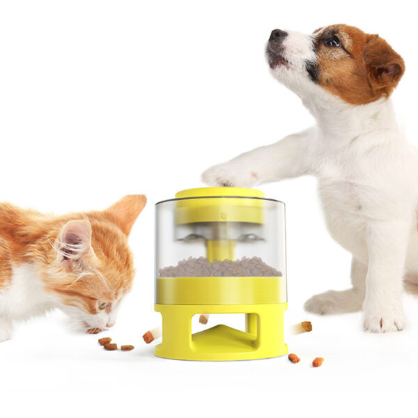 Dog Food Feeder Pet Accessories Cat Feeder Catapult Educational Dog Toys Pet Supplies Food Dispenser Just One Snap Comes Food - Image 9
