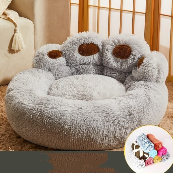 Kennel Warm Medium Large Dog Corgi Golden Retriever Bed Fleece-lined Sofa Mattress - Image 7